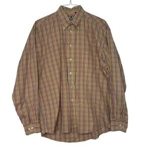 Gentlemen’s Corner‎ Colorful Rainbow Dress Shirt Button Down Size Large